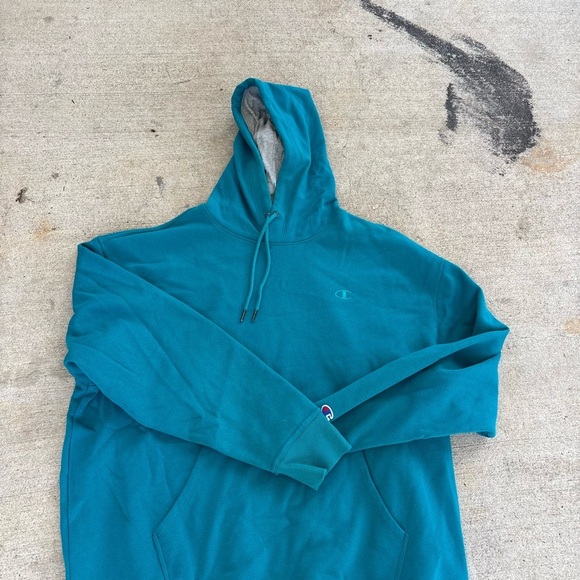 Champion Men's Blue Hoodie - Picture 4 of 4